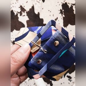 WOMEN'S 80'S FLORAL WIDE BELT - MULTI